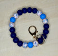 Wildflower Blues Keychain Wristlet