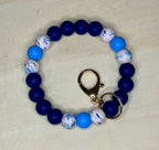 Wildflower Blues Keychain Wristlet