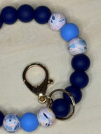 Wildflower Blues Keychain Wristlet
