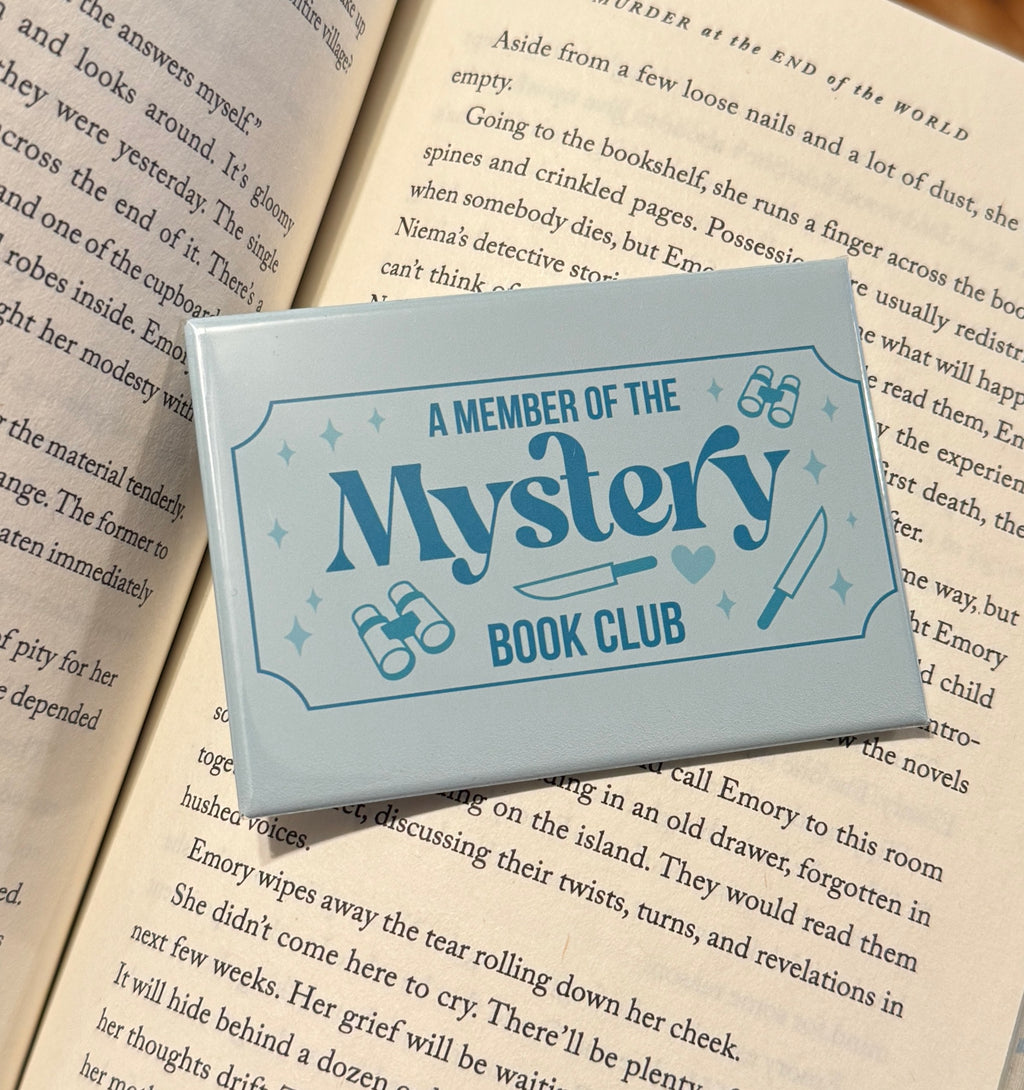 Mystery Book Genre Fridge Magnet 2.5x3.5in