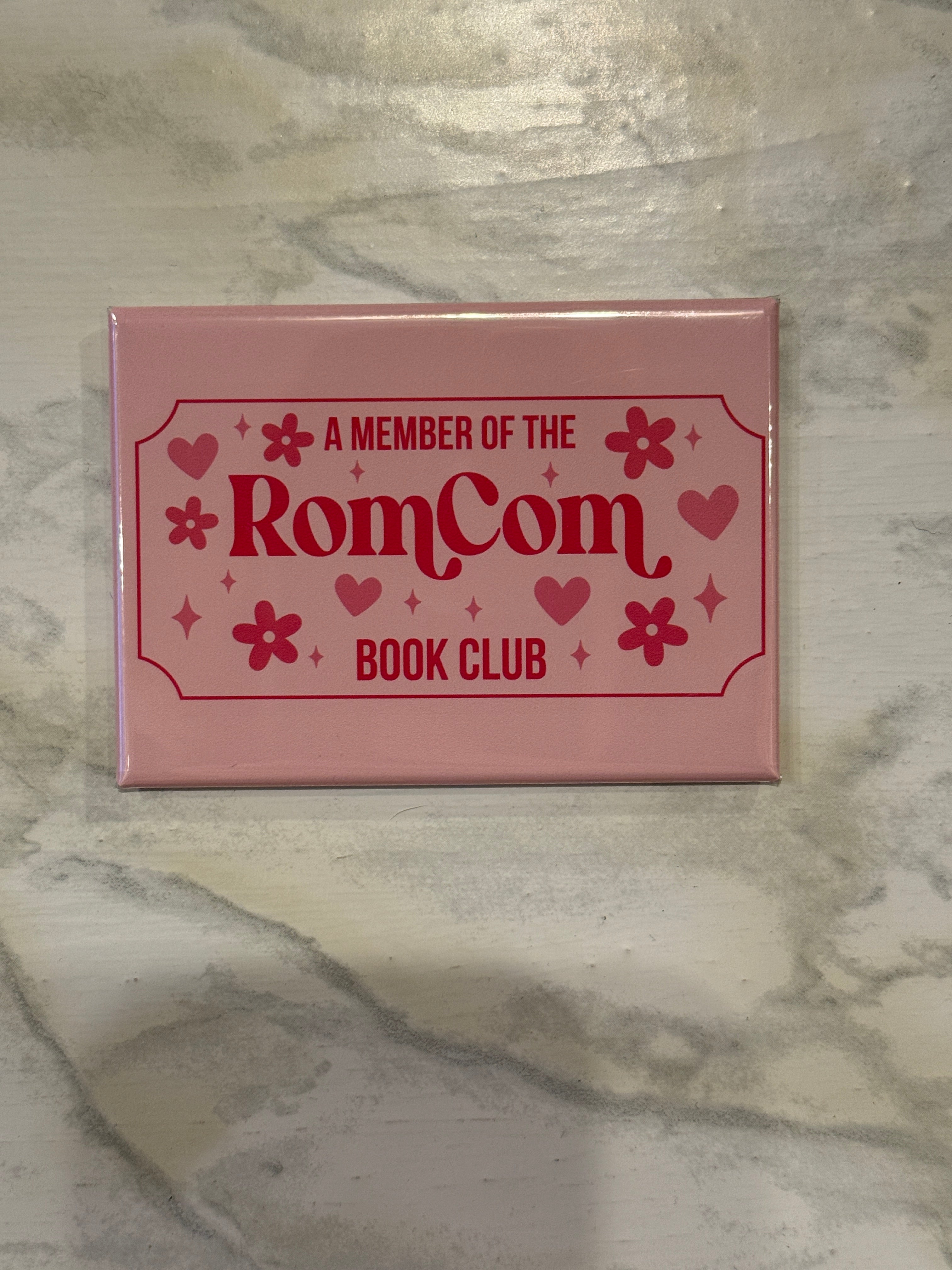 RomCom Book Genre Fridge Magnet 2.5x3.5in