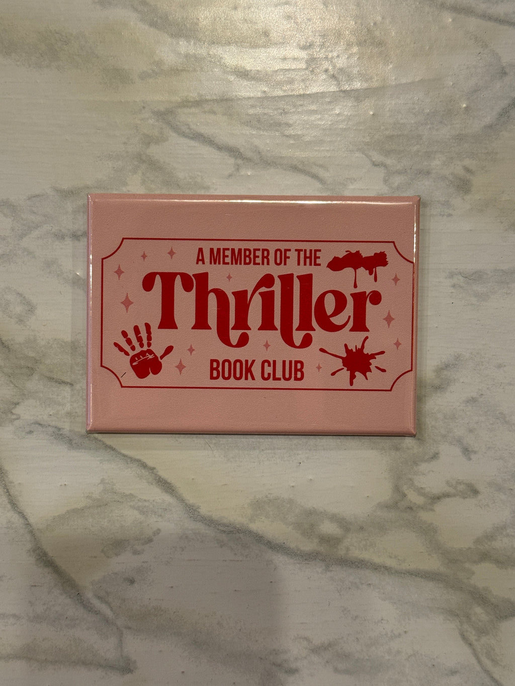 Thriller Book Genre Fridge Magnet 2.5x3.5in