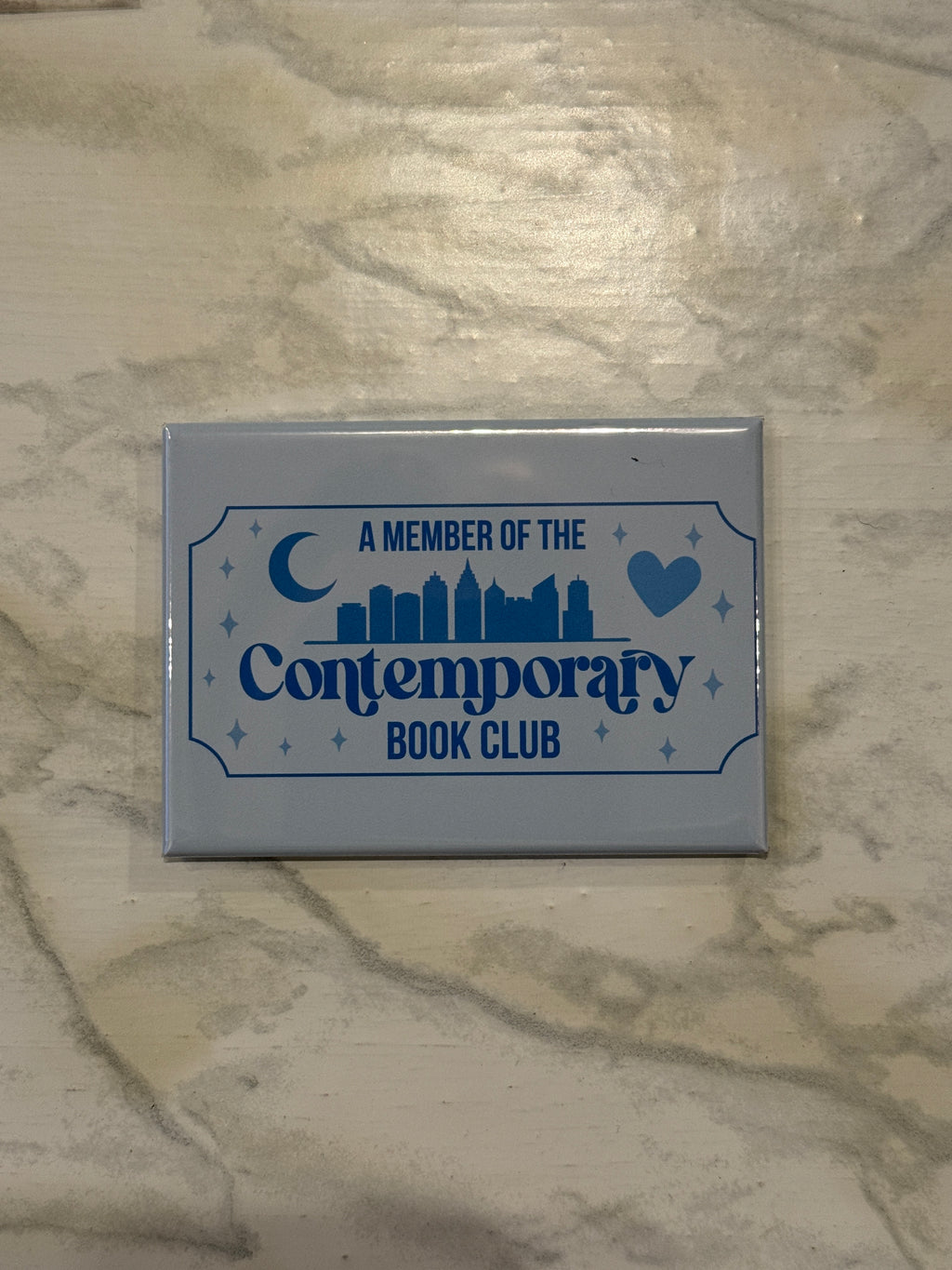 Contemporary Book Genre Fridge Magnet 2.5x3.5in