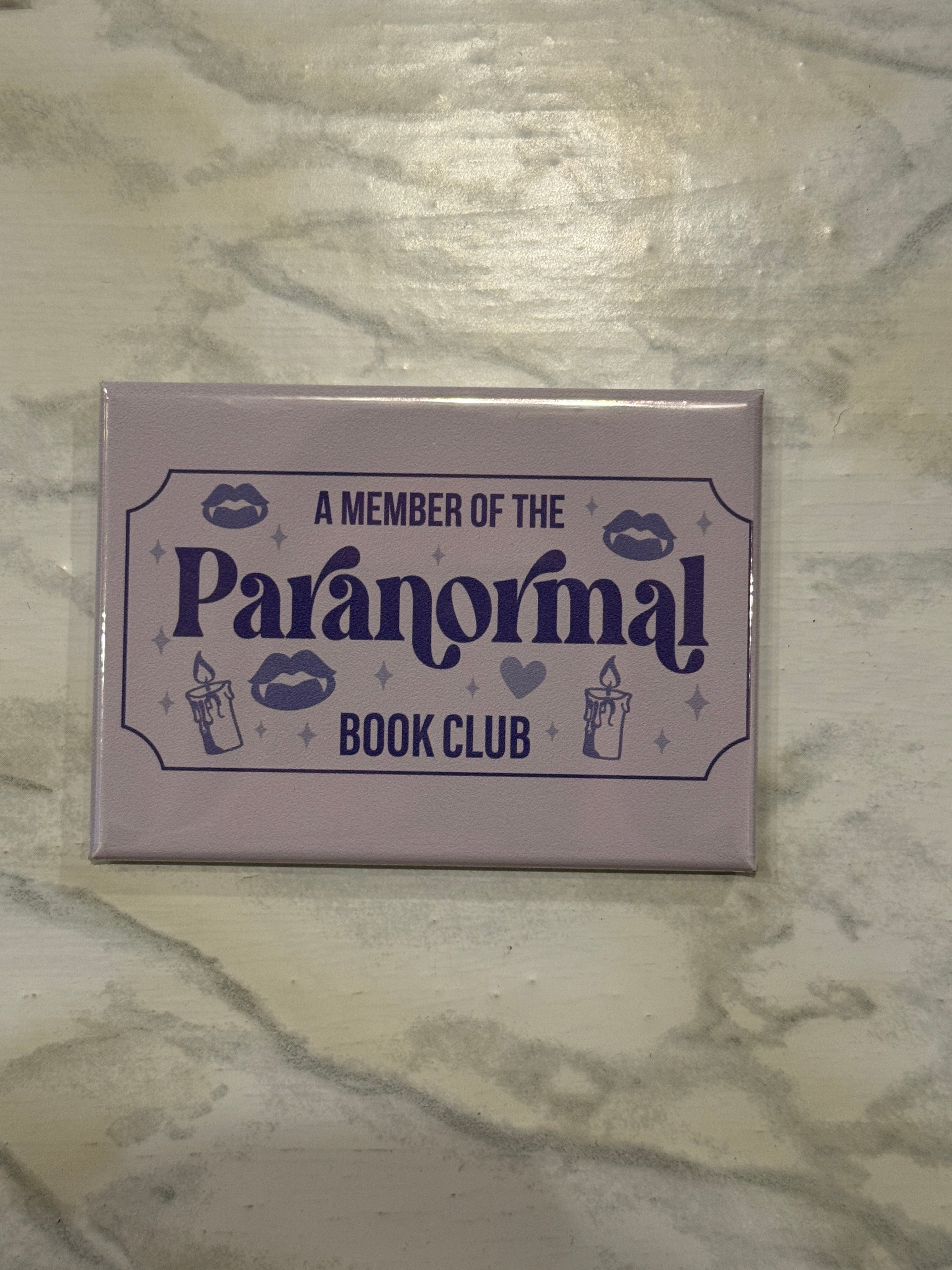 Paranormal Book Genre Fridge Magnet 2.5x3.5in