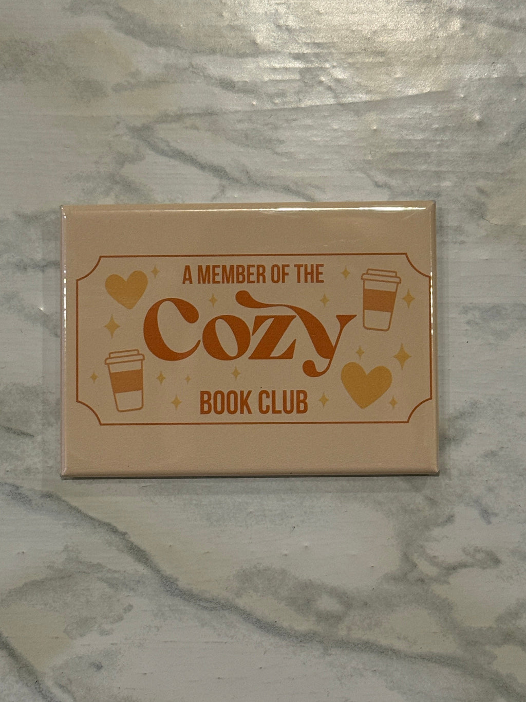 Cozy Book Genre Fridge Magnet 2.5x3.5in