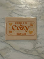 Cozy Book Genre Fridge Magnet 2.5x3.5in