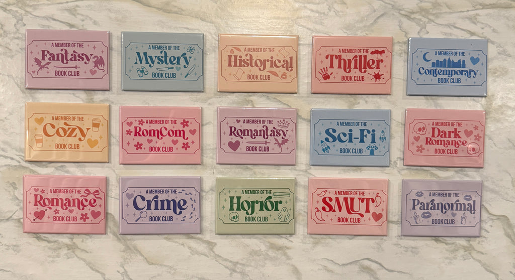 Sci-Fi Book Genre Fridge Magnet 2.5x3.5in