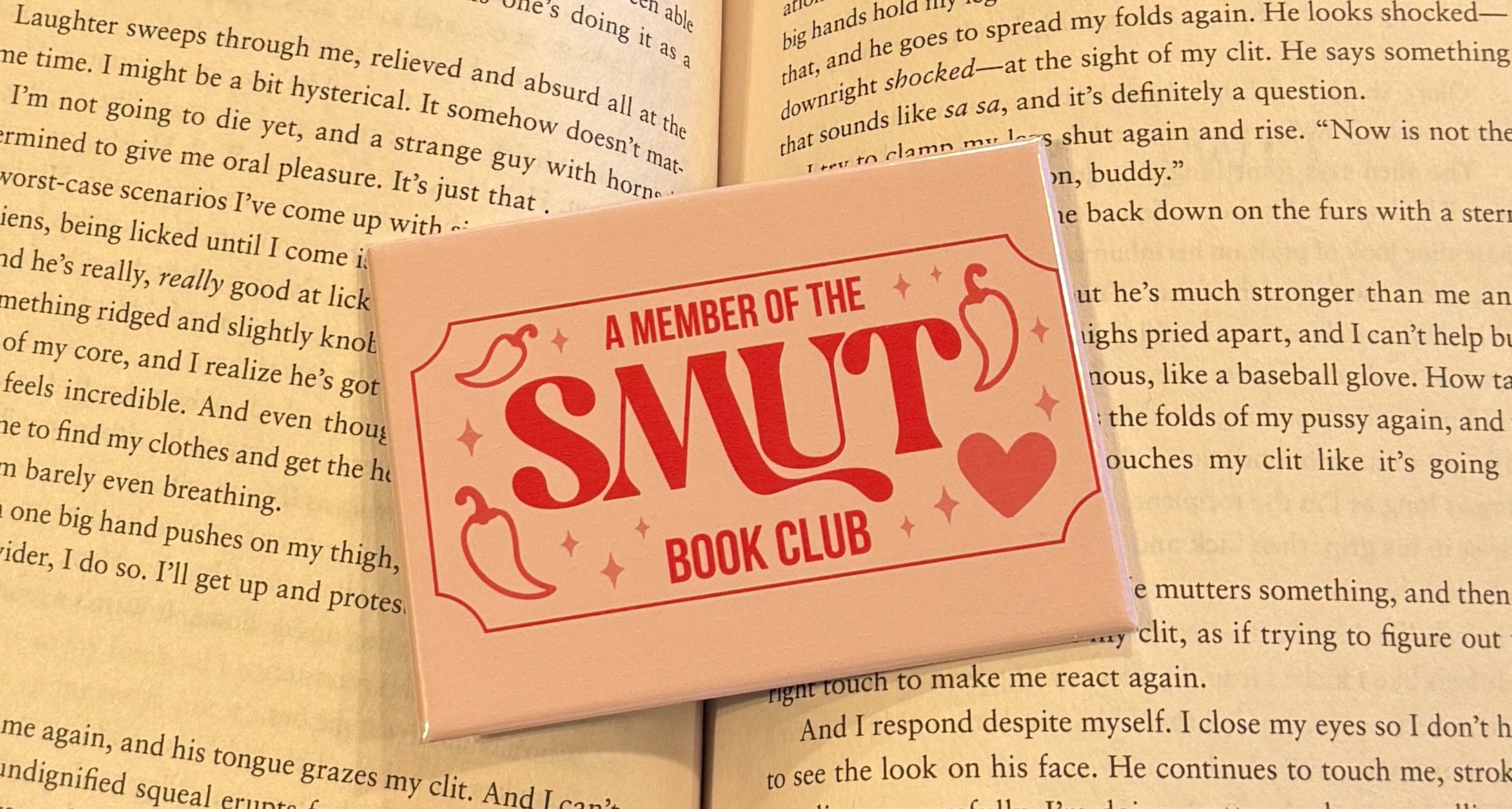 Smut Book Genre Fridge Magnet 2.5x3.5in