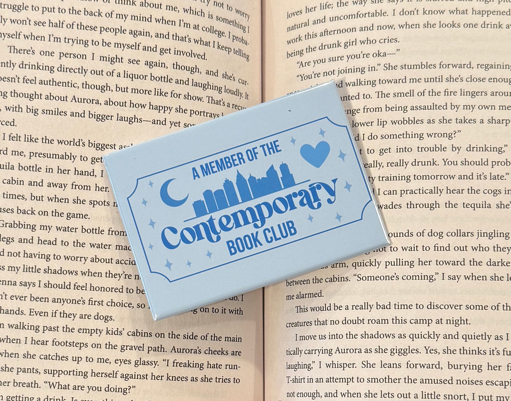 Contemporary Book Genre Fridge Magnet 2.5x3.5in