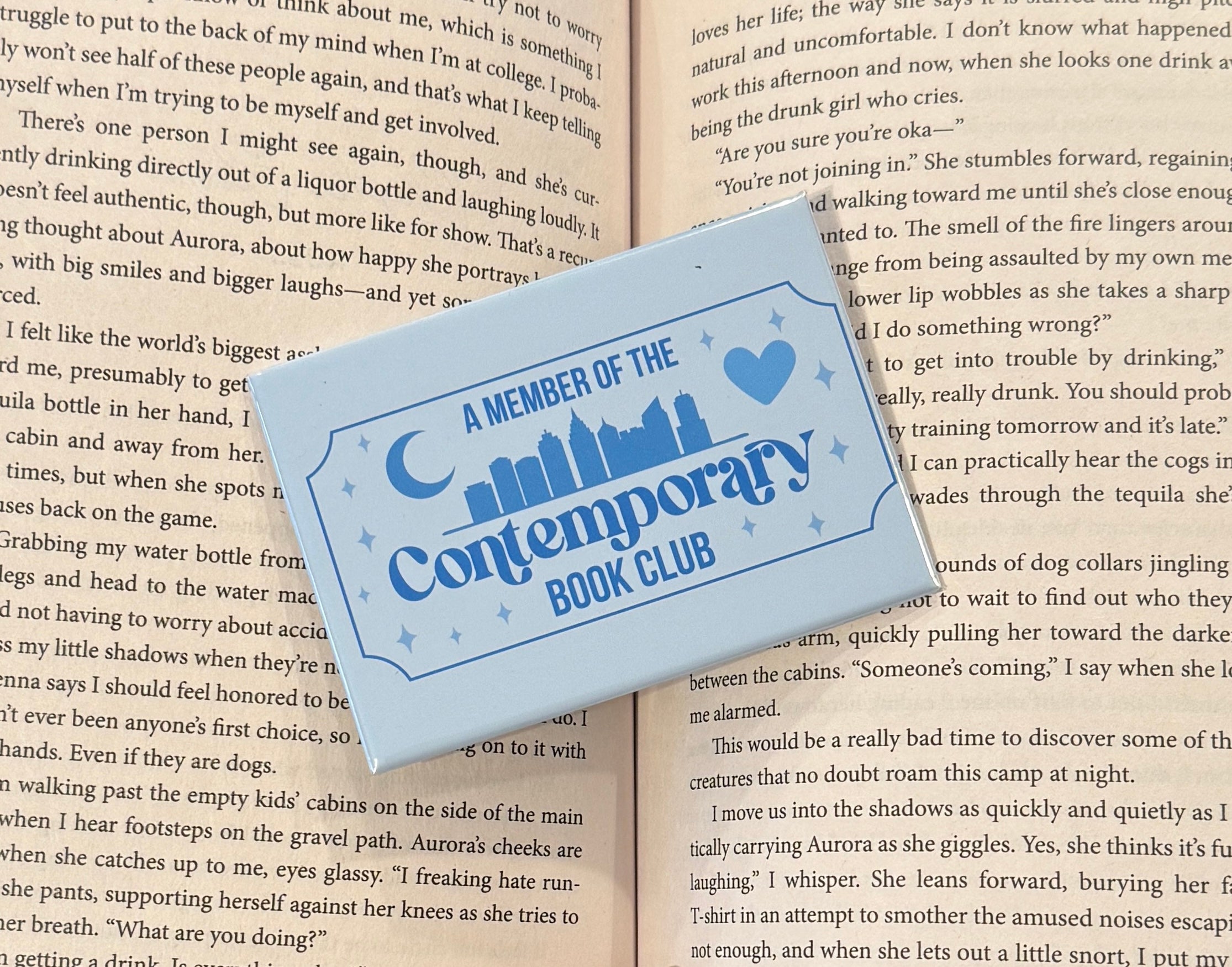 Contemporary Book Genre Fridge Magnet 2.5x3.5in