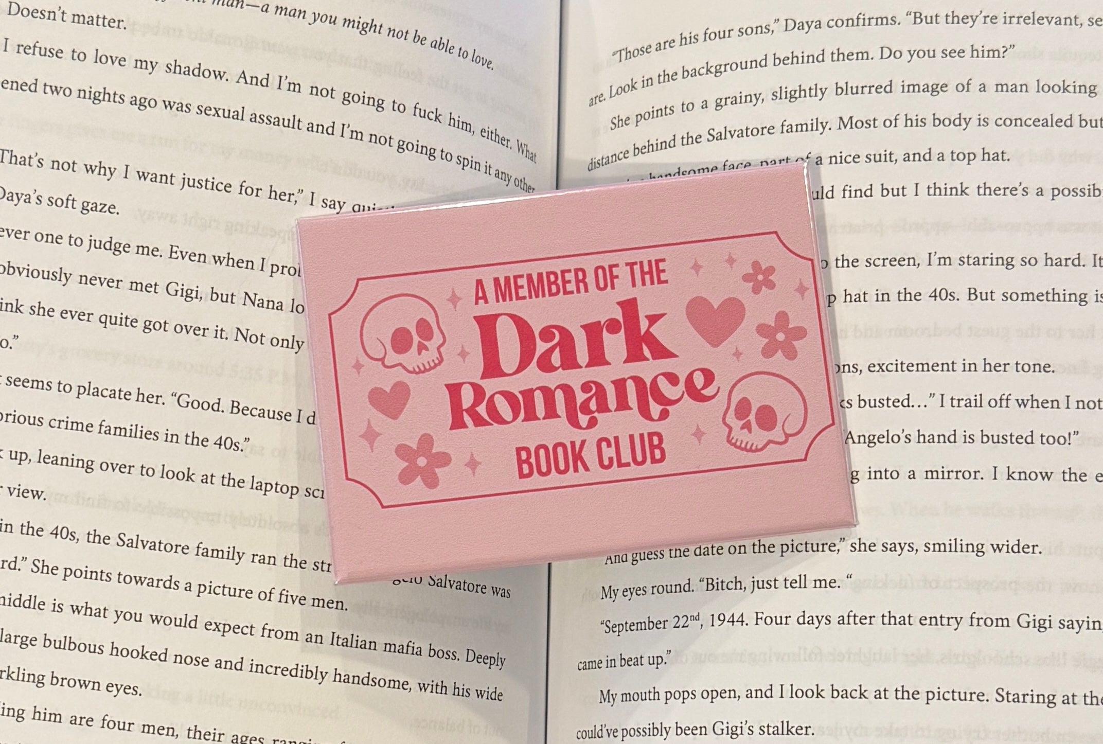 Dark Romance Book Genre Fridge Magnet 2.5x3.5in