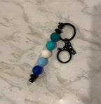 Subtle Pride Silicone Bead Keychain